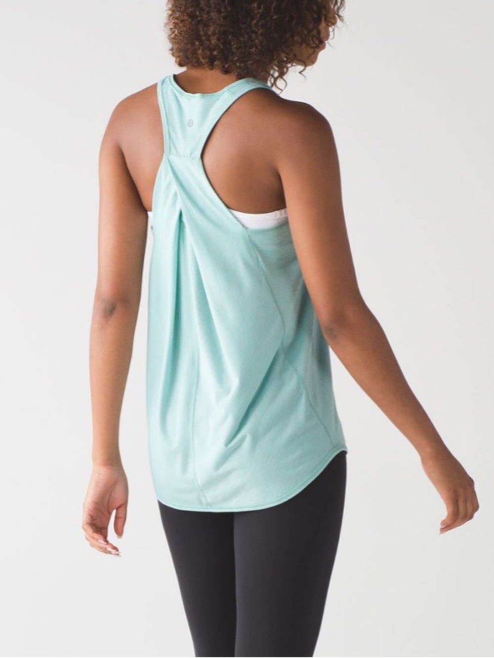 Lululemon Essential Tank in Heathered Tonic Sea